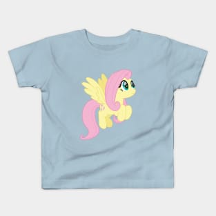 flying movie style Fluttershy Kids T-Shirt